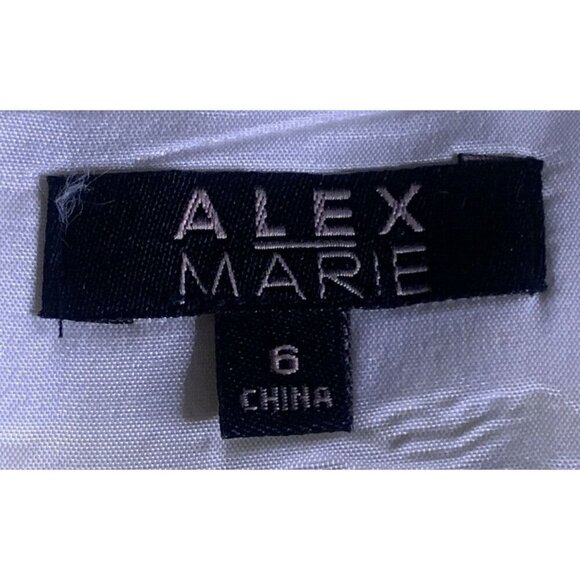 Alex Marie Pencil Skirt Size 6 Yellow Lined Center Back Zipper Slit - Picture 15 of 16